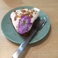 Snow Carrot cake at Healthy Penguin Cafe in Matsumoto