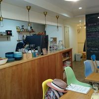 interior at Healthy Penguin Cafe in Matsumoto