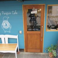 Healthy Penguin Cafe entrance. at Healthy Penguin Cafe in Matsumoto