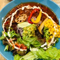 delicious burrito bowl ✨ at Healthy Penguin Cafe in Matsumoto