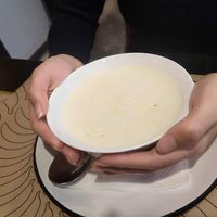 Squash soup at Bananas Veggie & Raw Cuisine in Novi Sad