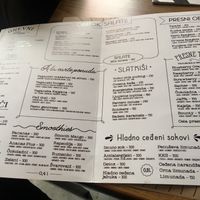 Menu as of April 2019 at Bananas Veggie & Raw Cuisine in Novi Sad