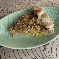 Apple-orange pie, not on the menu at Bananas Veggie & Raw Cuisine in Novi Sad