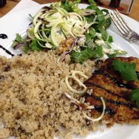 Homemade burger & salad  at True to Life II in Orihuela Costa