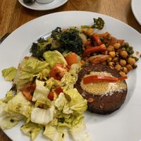 Wonderful veggie burger. Recommend  at True to Life II in Orihuela Costa