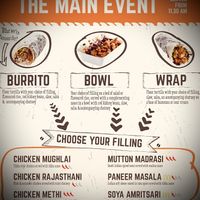 I chose a Burrito - flavoured rice and beans with Soya Amritsari 😋  at Wrapchic in Dudley