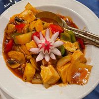 Tofu sweet and sour at Blue Elephant in St Julians