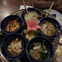 Mains plus big bowl of rice  at Blue Elephant in St Julians