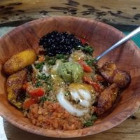 Quinoa bowl with double plantain at The Tiny Turtle in Cocoa Beach