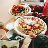 Waffle Bar at Main Street Squeeze in Pullman