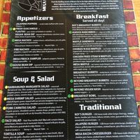 Menu - V for items with a vegan option at Mesa Fresca in Oregon City