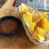 Complimentary chips and salsa at Mesa Fresca in Oregon City