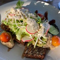 Avo Nice Day with vegan feta cheese  at Ginger & Jamu in Lembongan