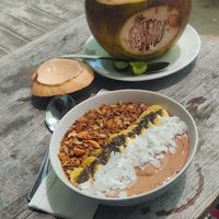 Vegan smoothie bowl (Willy Wonka) at Ginger & Jamu in Lembongan