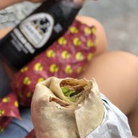 Vegan burrito at Burrito Loco - Spalena in Prague