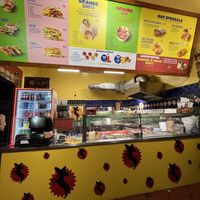 Vegan options clearly labeled.  at Burrito Loco - Spalena in Prague