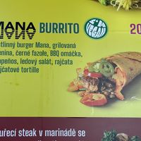 Sticker says, “I’m vegan."  at Burrito Loco - Spalena in Prague