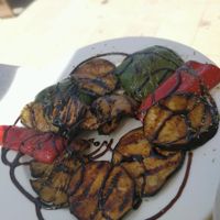 grilled Mediterranean vegetables at V+ S Corner in Kefalonia