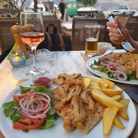 Vegan gyros at V+ S Corner in Kefalonia