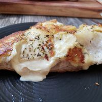 The edge piece had extra cashew cheese. at Fox & Fig in Savannah