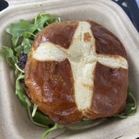 Fox burger  at Fox & Fig in Savannah