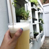 Butter pecan icecream float  at Fox & Fig in Savannah