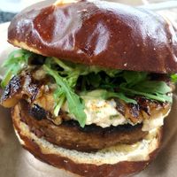 Burger with cheese! at Fox & Fig in Savannah