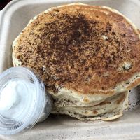 Espresso Dusted Pancakes with House Made Butter at Fox & Fig in Savannah
