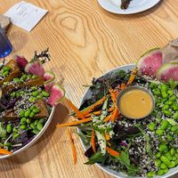 Bowl of Plenty with and without tofu at Fox & Fig in Savannah