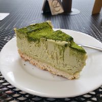 Matcha cheesecake at Fox & Fig in Savannah