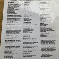 Menu at Fox & Fig in Savannah