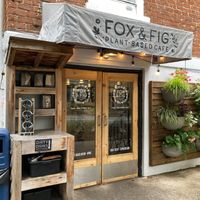 Restaurant façade at Fox & Fig in Savannah