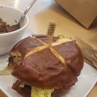 BBQ Jackfruit and rosemary potatoes at Fox & Fig in Savannah