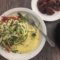 Coconut curry noodle salad and seitan at Fox & Fig in Savannah