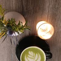 matcha, how cute at Fox & Fig in Savannah