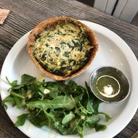 Eggless Quiche  at Fox & Fig in Savannah