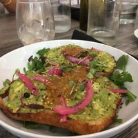 Avocado toast at Fox & Fig in Savannah