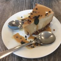 Vegan cheesecake  at Fox & Fig in Savannah