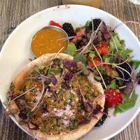 Vegan quiche  at Fox & Fig in Savannah