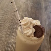 White chocolate peanut butter cup "milky shake" at Fox & Fig in Savannah