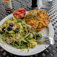 Eggless Quiche at Fox & Fig in Savannah
