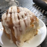 Cinnamon roll  at Fox & Fig in Savannah