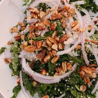 Kale salad was delicious ! at Fox & Fig in Savannah