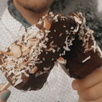 Almond joy cheesecake pops at Fox & Fig in Savannah