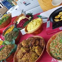 Salads at Rainforest Creations - Market Stall in South West London