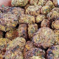 Vegan Burgers at Rainforest Creations - Market Stall in South West London