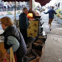 Wood oven at Socca - Food Truck in Antibes