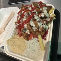 Doner chip box  at What The Pitta in North West London