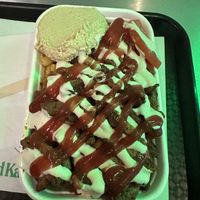 Doner chip box  at What The Pitta in North West London