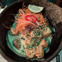 Tofu Yellow Curry and Rice at Kuya Asian Pub in St Julians